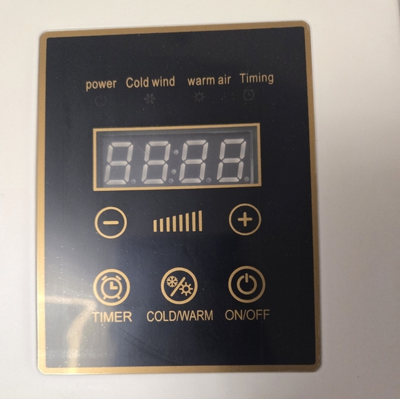 Wall Mounted Sleek White and Black Home Heater & Cold Wind Cooler. - Picture 2 of 5